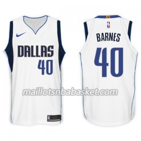 Maillot Homme Dallas Mavericks Harrison Barnes 40 Nike 2017-18 Blanc Swingman